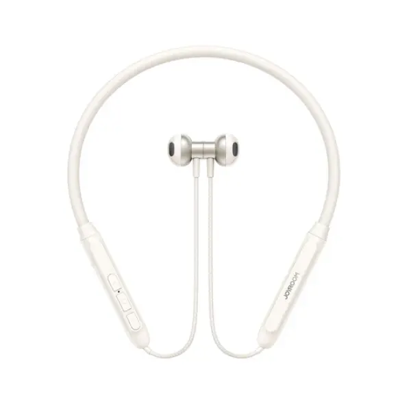 JR-D8 Wireless Neckband Headphones-Black/White