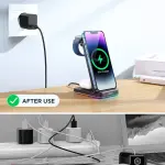 JR-WQN01 3 in 1 Magnetic Charging Station for phone for watch for earphone